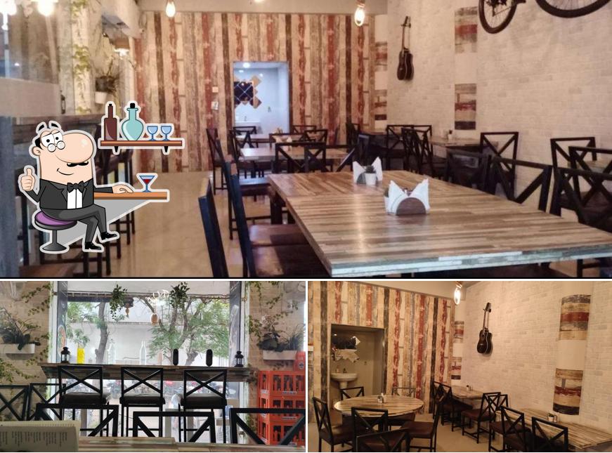 The interior of Grill Restro