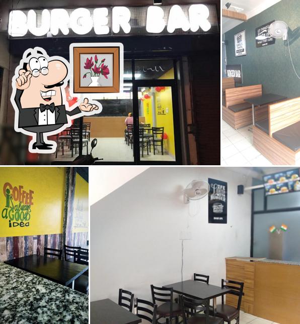 The interior of Burger Bar