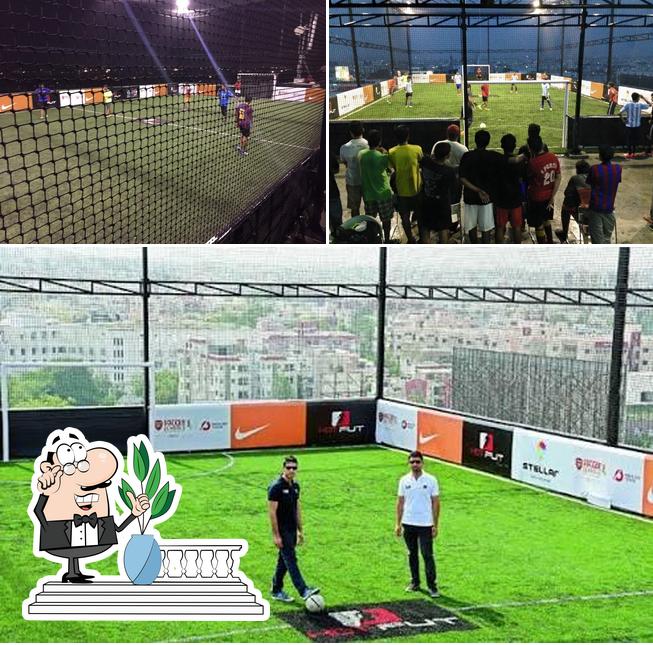 The outside area is an important feature of Hotfut, Begumpet