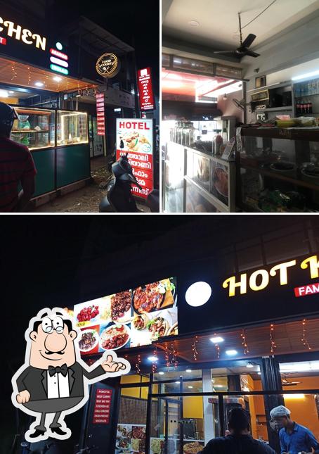 The interior of Hot Kitchen, Family Food Court, Kottapuram