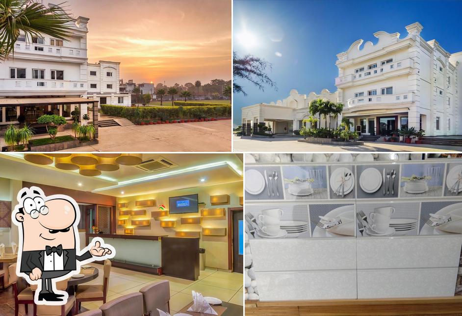 The restaurant's interior and exterior