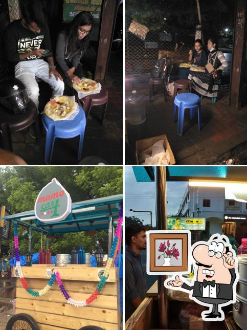 The interior of Momo cart