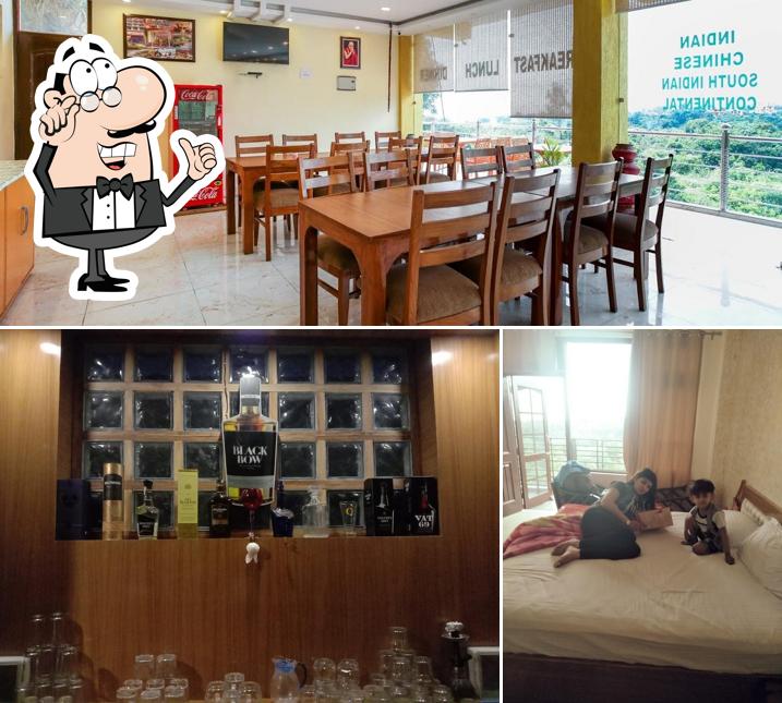 The interior of Hotel Munish Palampur