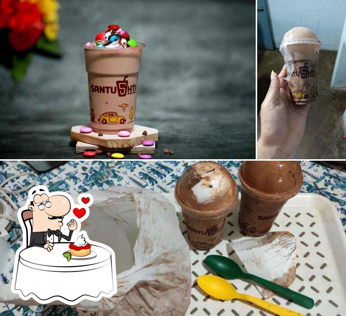 Santushti Shakes & More provides a variety of sweet dishes
