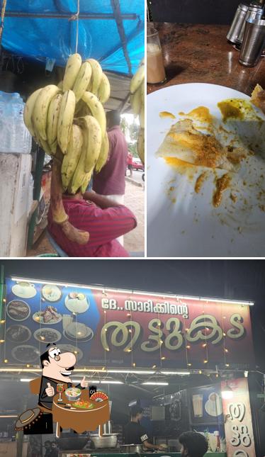Food at Dhe Sadhikinte Kada, സാദിക്കിന്റെ തട്ടു കട