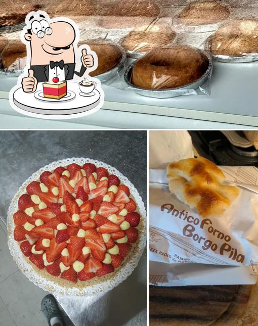 Antico Forno Borgo Pila serve un'ampia selezione di dessert
