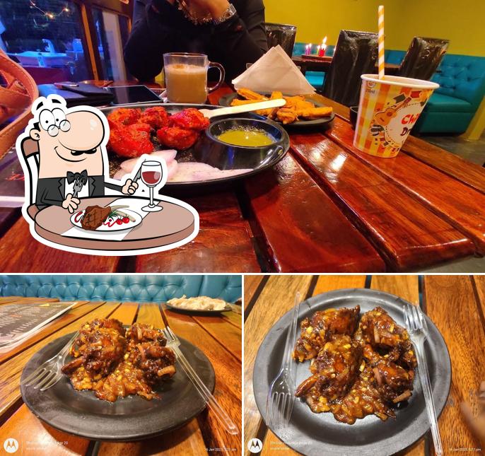 The Red Cup serves meat meals
