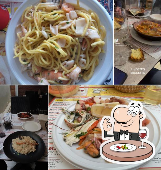 Platti al Trattoria La Casareccia