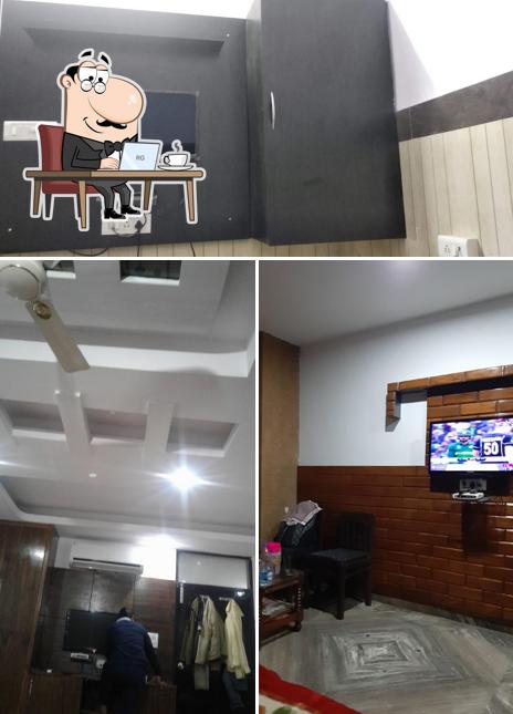 The interior of Hotel Basant & Restaurant