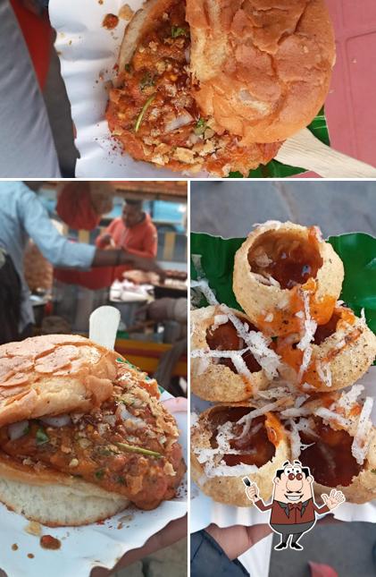 Pulled pork sandwich at Dinesh Chat Bhandar and fast food corner
