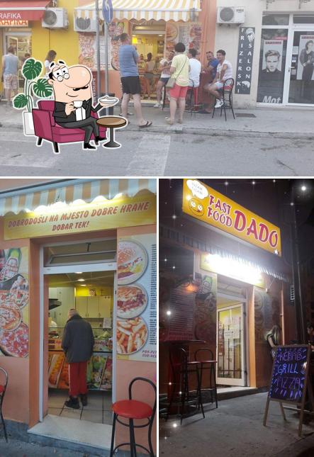 Gli interni di Fast food Dado