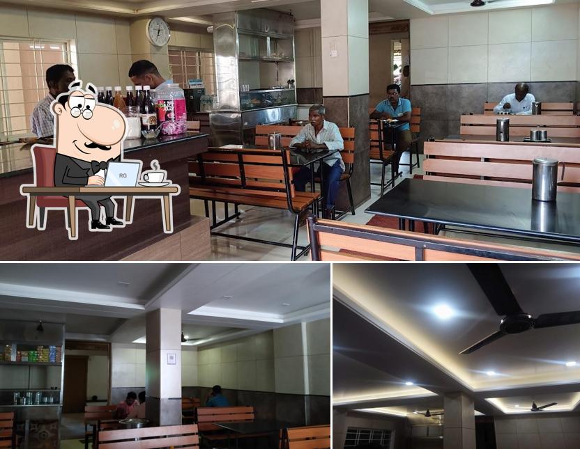 The interior of Hotel Mahasati, kumta