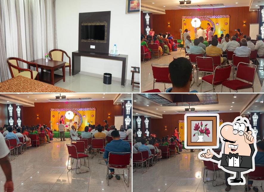 The interior of Hotel Usha Grand Tadepalligudem