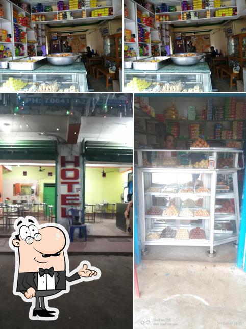 The interior of sriram sweet shop