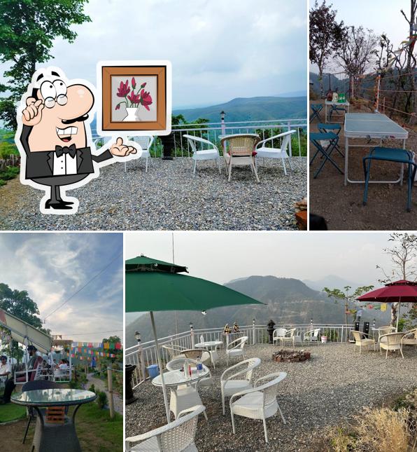 The interior of Blissview Retreat - Cafe & Camping (Dwara)