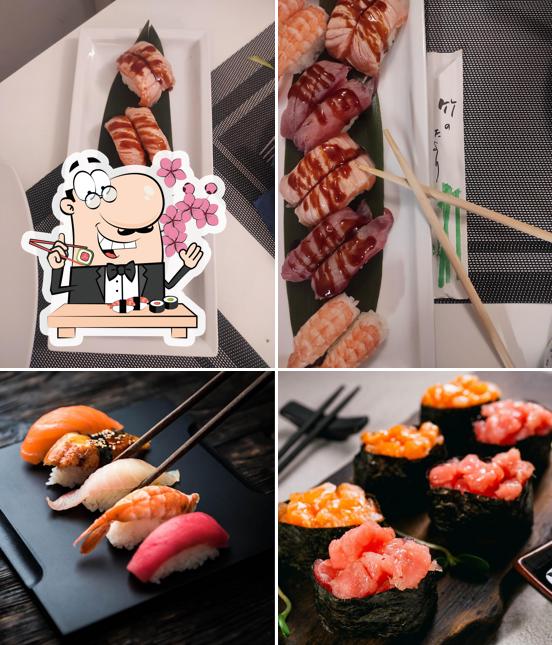 Prenditi le varie opzioni di sushi