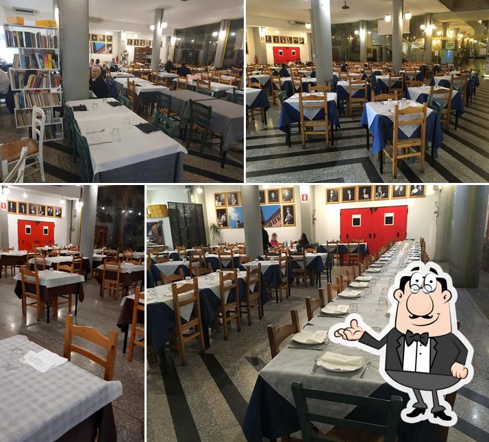 Gli interni di Osteria del Tempo Perso