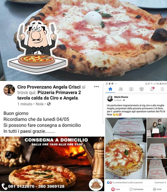 Ordina una pizza a Pizzeria e Stuzzicheria Primavera 2 di Crisci Angela