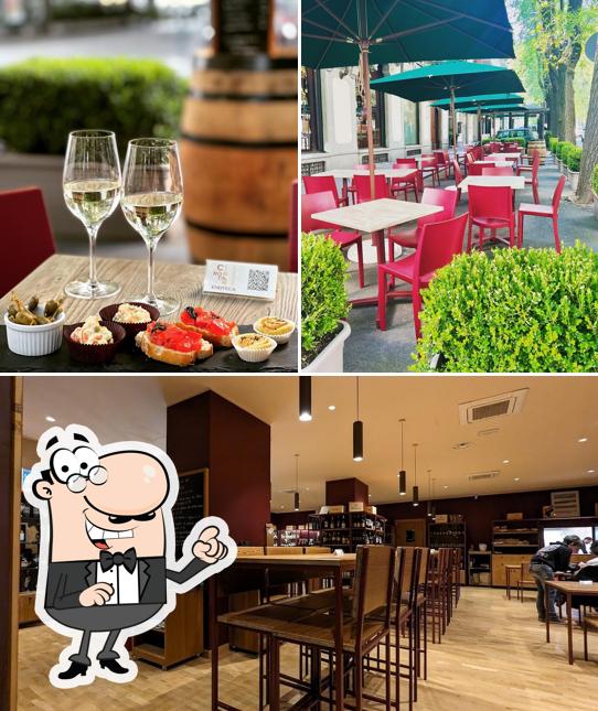 Gli interni di Enoteca Bistrot Crötin