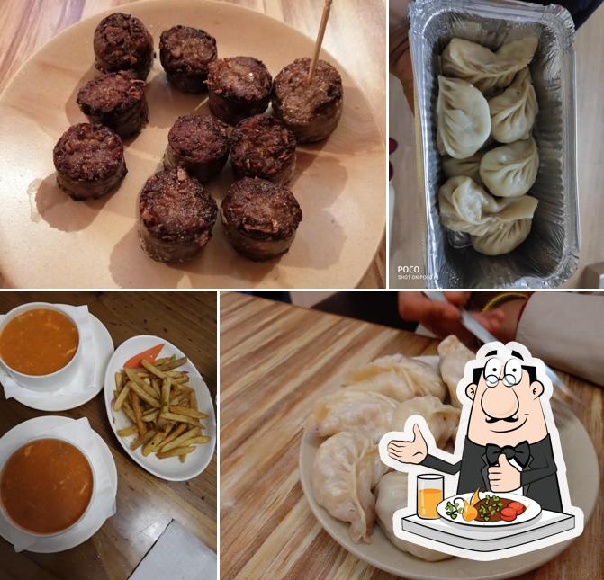 Food at Tibetan Restaurant and Karaoke Bar