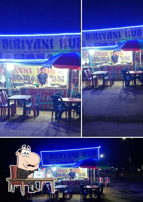 The interior of Biriyani hub