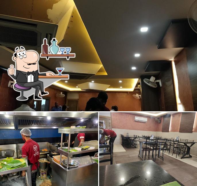 The interior of Valarmathi Mess