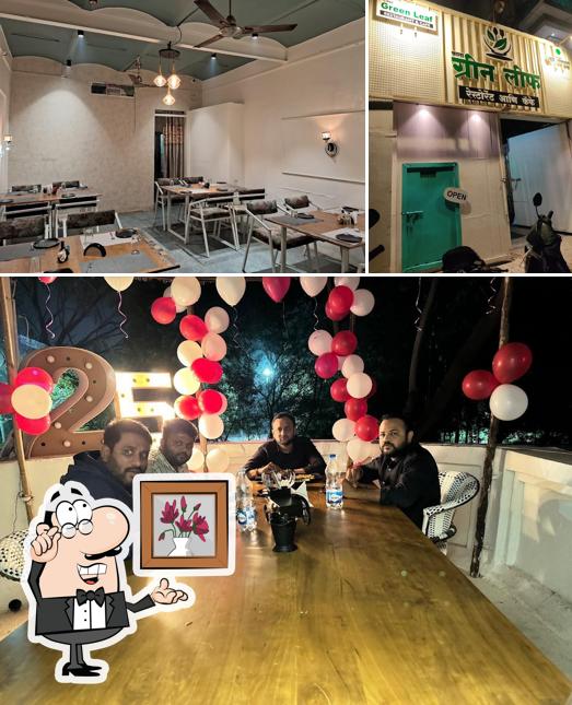 The interior of Green Leaf Restaurant & Cafe