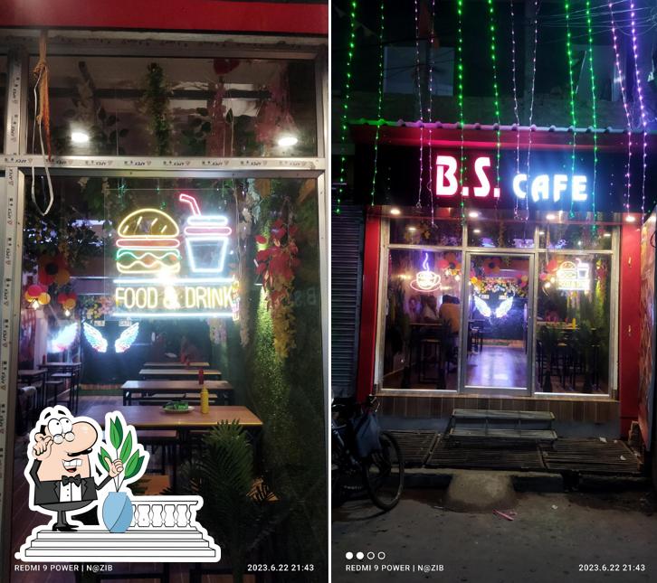 The exterior of B.S. CAFE
