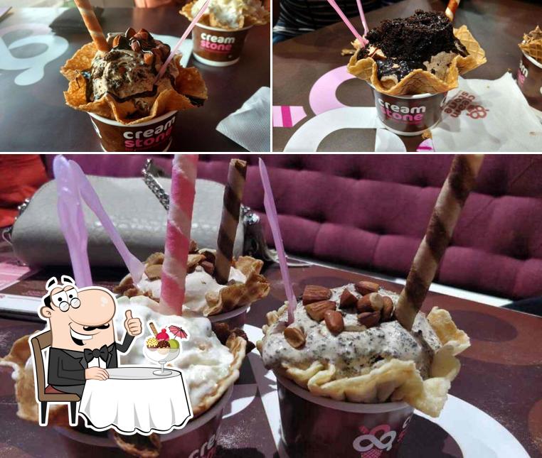 Cream Stone OMR serves a variety of desserts