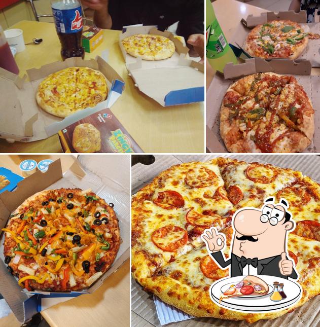 At Domino's Pizza Sarabha Nagar, Ludhiana, you can try pizza