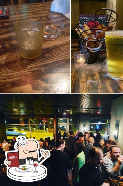 La cibo e esterno del ristorante