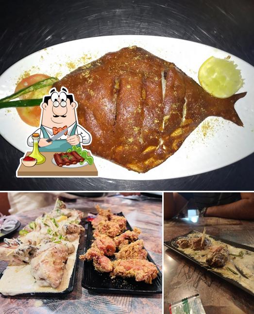 Order meat dishes at Nazeer Foods