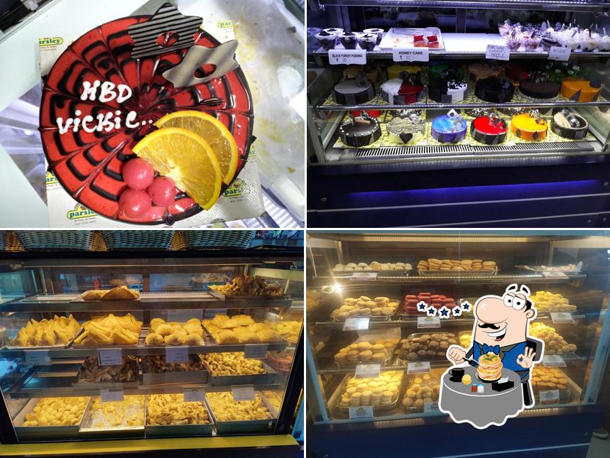 Meals at Parsley bakery and cake shops