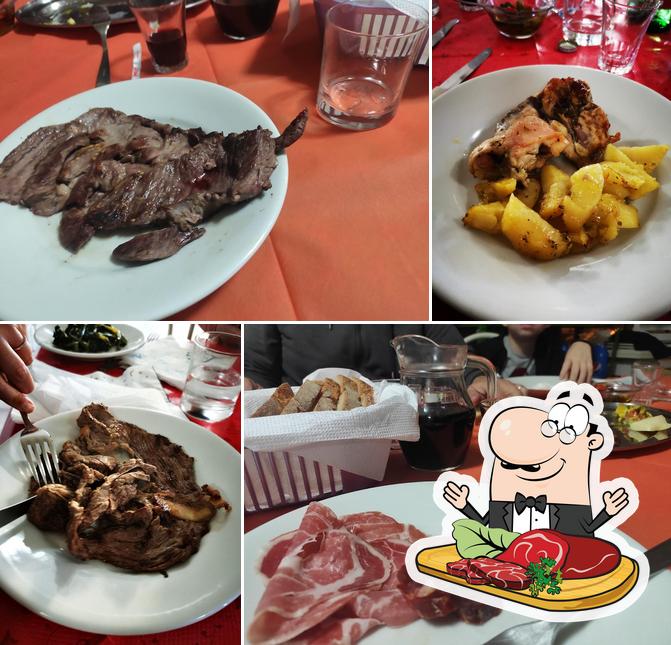 Prenditi i piatti di carne a Bar trattoria Pisani Maria
