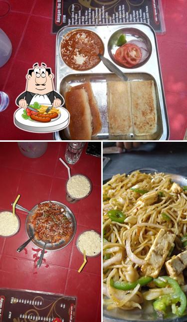 Meals at Aangan Cafe