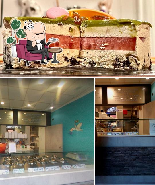 Dai un’occhiata alla immagine che raffigura la interni e cibo di Gelateria 24 Gusti Cremona
