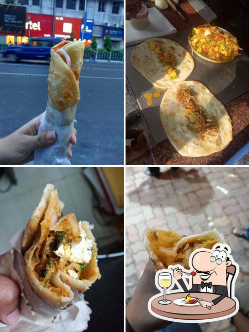 Food at Hot Kati Rolls