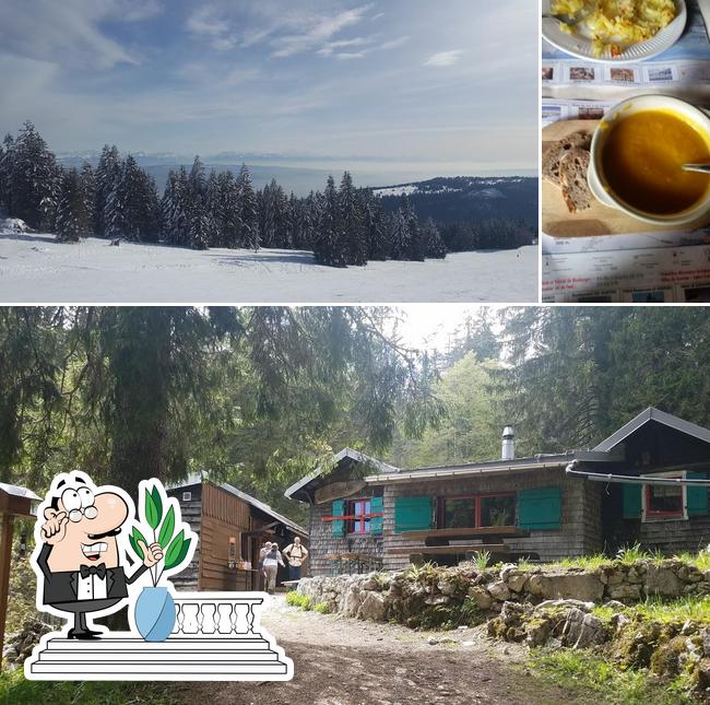 Tra le diverse cose da Cabane-resto "La Casba" si possono trovare la esterno e cibo