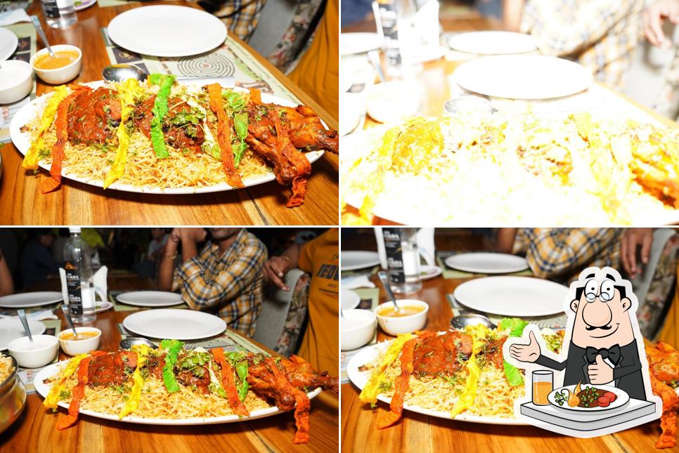 Food at Mayukha Dino Eggs Party Restaurant
