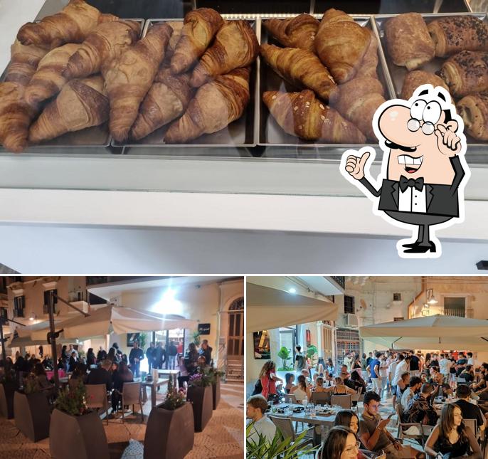 La interni e cibo del ristorante