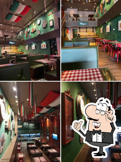 O interior do Fettuccine Pasta e Pizza