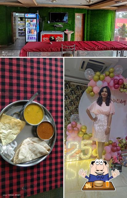 This is the photo showing food and interior at OYO 29695 New Hotel Gouri