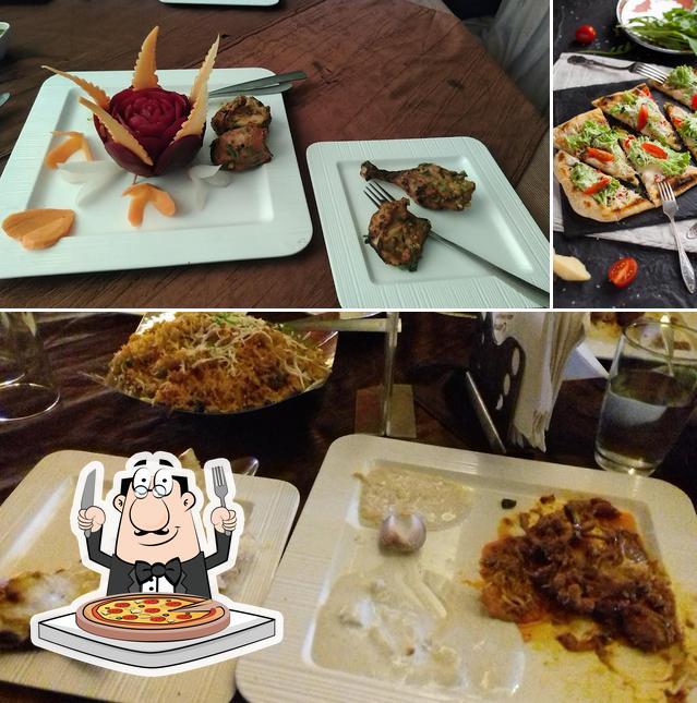 Get pizza at The Golden Curry