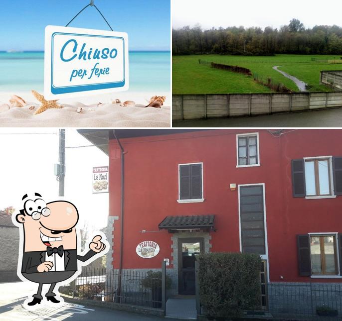 Trattoria Le Noci si caratterizza per la esterno e interni