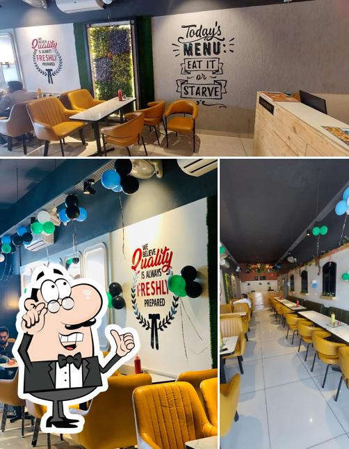 The interior of U.K PIZZA SANGRUR