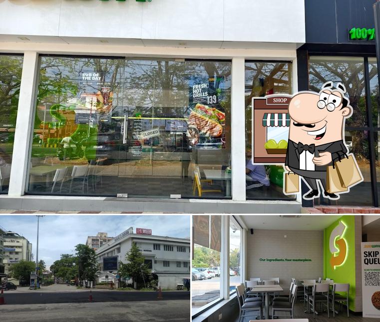 Enjoy the view at the outside area of Subway Panampilly Nagar