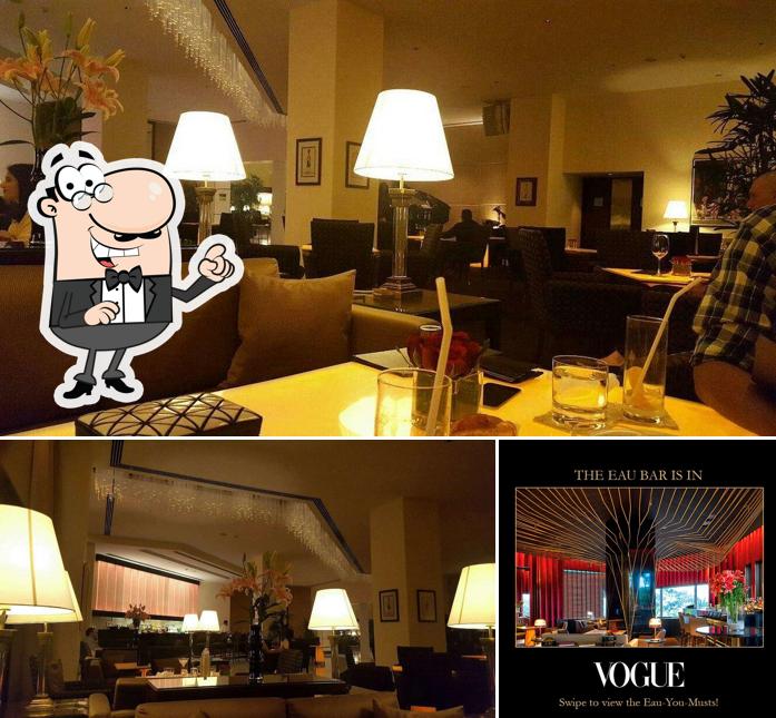 The interior of Eau Bar