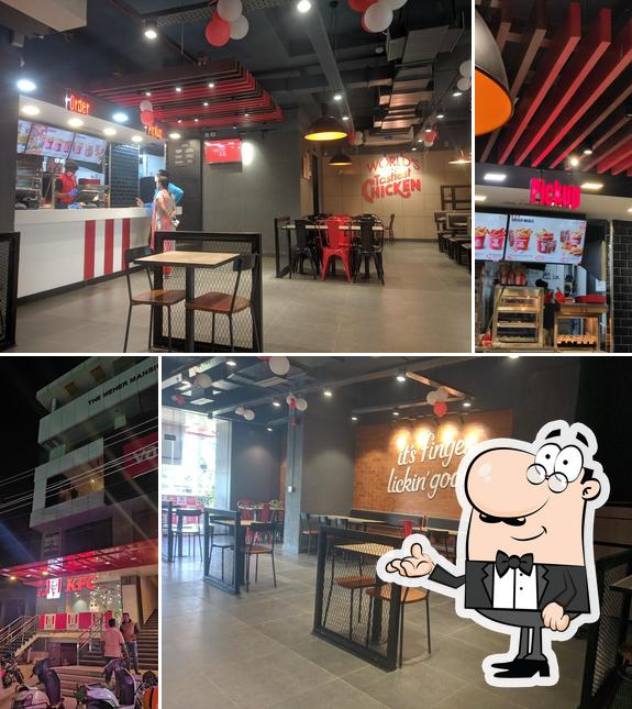 The interior of KFC