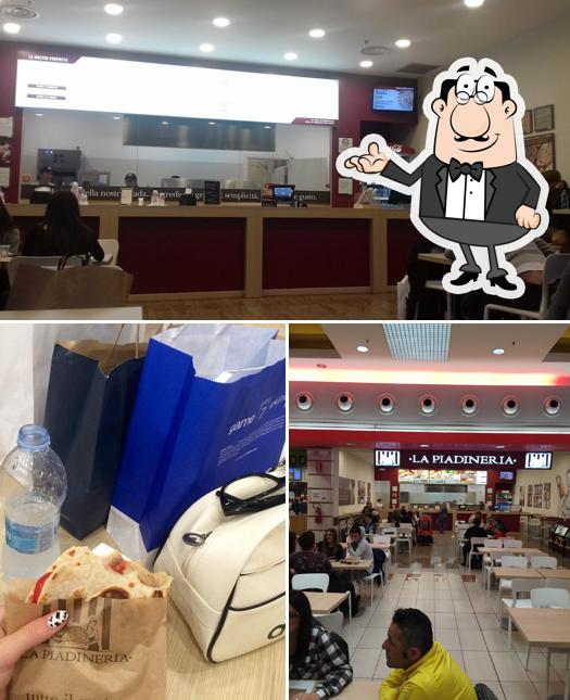 Guarda la immagine che presenta la interni e cibo di La Piadineria