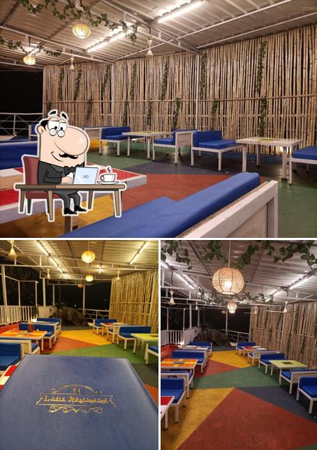 The interior of Laziz Restaurant